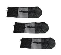 IDEANATEGRATE 3pcs Yoga Mat Mesh Pouches with Strap Portable Polyester Exercise Yoga Mat Carrier Bags Breathable Design for Outdoor Sports and Daily Life Storage Use