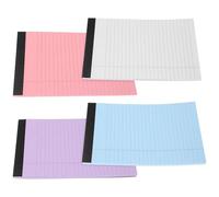 IDEANATEGRATE 4 Books Portable Legal Notepad A5 Size with Wide Ruled Paper 50 Sheets Each Lightweight Pocket Notepad Suitable for Students and Travelers Random Color