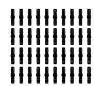 IDEANATEGRATE 40pcs Black Pp Drip Irrigation Hose Connectors for Garden Sprinkler Irrigation, Easy Installation Hose Adapter Fittings with Barbed Elbow and Tee Connectors for Agriculture