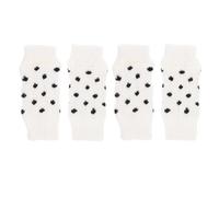 IDEANATEGRATE 4pcs Breathable Dog Leg Warmers Skin-friendly Pet Socks with Anti-slip Grip for Puppy Protection and Warmth Bite-resistant Non-skid Pet Leg Sleeves for Dogs