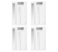 IDEANATEGRATE 4pcs Crack Width Gauge Film Ruler, Plastic High-precision Inspection Ruler, 4 Sheets, for Scratch and Spot Measurement on Sensitive Electronic and Intricate Surfaces