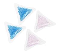 IDEANATEGRATE 4pcs Gel Ice Packs for Injuries Hot Cold Therapy Compress Reusable Blue PVC Gel Material Portable Cold Packs for Sprains and Headache Relief