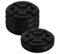 IDEANATEGRATE 4pcs Rubber Jack Pads for Two-post Car Lifts, Protective and Easy to Operate, Black Rubber Material with 7cm Hole Spacing and 10.8cm Inner Diameter, for Hoist and Double-pillar