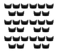 IDEANATEGRATE 50pcs Curved Plastic Washers for Walker Walker Spacers Anti-Slip Saddle Washers Black for Mobility Aid Home Use and Rehabilitation Centres
