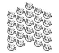 IDEANATEGRATE 50pcs DIY Brooch Accessories Breastpin Blank Base Tray with Buckle, Silver Iron Material, and Practical Pin Holder for Jewelry-making Projects