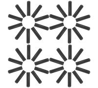 IDEANATEGRATE 50pcs Metal Shoelace Tips Aglets DIY Shoelace Accessories Cord Ends 5mm X 20mm Gunmetal Color Suitable for Sneakers, Boots, and Clothing Drawstrings