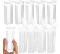 IDEANATEGRATE 50Pcs Microscope Slide Holder Glass Slide Box Plastic Storage Case for Pathology Specimens Small Case for Laboratory Use