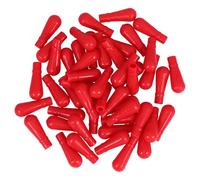 IDEANATEGRATE 50pcs Silicone Pipette Caps for Laboratory Use, Leakproof Design Red Silicone Seal Caps Suitable for Pipettes and Eyedroppers, Easy Maintenance for Scientific and Experimental