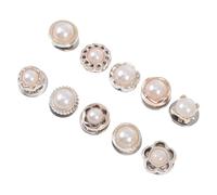 IDEANATEGRATE 50pcs Snap Button Fastener Kit for Collar and Hat, Sturdy Metal and Pp Invisible Snap Clothing Clasps Suitable for Family Gathering and Wedding Decorations