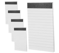 IDEANATEGRATE 5pcs A7 Mini Legal Notepads Lined Memo Pads Refill, Portable Small Writing Pads for Office Planning and Note Taking, White Ruled Pocket Notebooks for Reminders