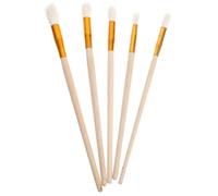 IDEANATEGRATE 5pcs Bee Self Pollinator Manual Plant Pollinator Tool Wood and Wool Material Fruit Pollinayor Brush for Home Gardening with Efficient Hand Tool Design
