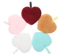 IDEANATEGRATE 5pcs Facial Cleansing Sponge Set with Makeup Remover Powder Puff, Soft Plant Fiber Foam for Skin Cleaning, Portable Mixed Color Face Wash Tools for Daily Makeup Removal