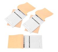 IDEANATEGRATE 5Pcs Invoice Duplicate Note Book with Board Paper, 2-Part English Order Receipt Forms, 50 Sets Per Book, 100 Pages, Receipt and Invoice Pad for Small Business Records