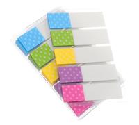 IDEANATEGRATE 6 Packs Sticky Page Tabs Markers Pet Material Lightweight Design Assorted Colour Page Markers for Work and Study, Self-Adhesive Annotation Tabs for Notebooks and Documents