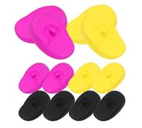 IDEANATEGRATE 6 Pairs Hair Dye Ear Covers Made of Heat-resistant Silicone Lightweight and Compact Ear Protectors for Salon Use and Travel Designed to Fit the Natural Shape