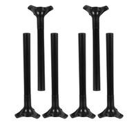 IDEANATEGRATE 6 Set Replacement Ground Stakes for Solar Torch Lights with Triangular PVC Base Round Tube Structure, Seamless Insertion, Enhanced Wind Resistance, for Outdoor Flame Effect