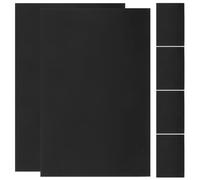 IDEANATEGRATE 6pcs A4 Size Aluminum Nameplate Blanks for Engraving, Black Anodized Aluminum Sheets with Stable Even Surface and Vivid Lasting Marks, for Bulk Crafting and Custom Sign Making