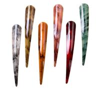IDEANATEGRATE 6pcs Acrylic Duckbill Hair Clips for Girls, Hair Sectioning Clips with Iron Teeth, Not Easy to Fall, for Styling, Making and Dating