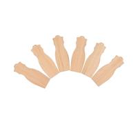 IDEANATEGRATE 6pcs Creative Bamboo Blank Bookmarks for Books, Unfinished Wood Material DIY Book Accessories Suitable for Decorating and Giving, for Writers and Students