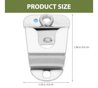 IDEANATEGRATE 6pcs Metal Handheld Microphone Holders with Screws Universal Mic Clip Hooks for Cb Radio Ham Radio and Mobile Microphones for Vehicle Use