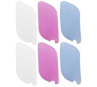 IDEANATEGRATE 6pcs Silicone Toothbrush Covers with Ventilation Holes, Portable and Convenient to Carry Toothbrush Head Caps for Travel and Home Use, Assorted Colours Protective Case
