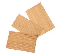 IDEANATEGRATE 80Pcs Solid Wood Boat Decking Strips 4Mm Thick 80Mm Length Cherry, White Maple, Oak, Teak for Sea Deck Boat Flooring DIY Model and Miniature House Accessories