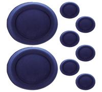 IDEANATEGRATE 8pcs Fascinator Hat for Base DIY Hair Accessories Navy Small Hostesses Hat Shape Design Adding Decoration for Women Prom Headdress and Craft Supplies