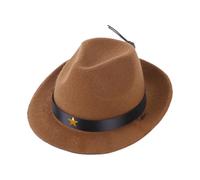 IDEANATEGRATE Accessory Adjustable Pet Brown Suitable Star-shaped Strap for Wear-resistant Polyester Hat with Festivals Puppy at Cats and Dogs Fancy Dress Balls