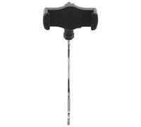 IDEANATEGRATE Adjustable Saxophone Phone Holder Clip with Portable Design and Sturdy Abs Material for Learning and Live Performances, Black Sax Lyre Phone Clip Mount for Secure Music Stand Use