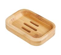 IDEANATEGRATE Bamboo Soap Box Suitable for Hotel and Restaurant Use Soap Holder Practical and Sturdy with Natural Fresh Look Simple Design Random Color for Bathroom and Kitchen