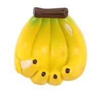 IDEANATEGRATE Banana Shaped Bird Food Dish and Water Dispenser for Wild Birds and Parakeets, Portable Resin Feeder Bowl 12x10x9.5cm, for Hanging on Trees in Backyard
