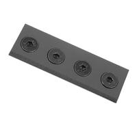 IDEANATEGRATE Barn Door Track Connector Black Metal Stylish and Elegant Hardware Part Ensuring Stability and Safety for Sliding Barn Door