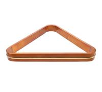 IDEANATEGRATE Billiard Ball Fixing Rack 52.4mm Gold-edged Triangle Frame Pool Table Accessories Mini Billiard Tripod Organizer for Table Pool Balls