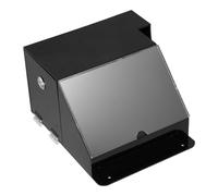 IDEANATEGRATE Black Acrylic Ballot Collection Box with Lock, Portable and Lightweight Suggestion Box for Donation and Business Use, Modern Artistic Design, 9.31 X 8.33 X 5.23 Inch