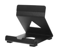 IDEANATEGRATE Black Multi-functional Portable Metal Game Console Stand Small Replacement Vertical Base Classic Simple Appearance for Handheld Game Consoles Desktop Use