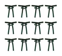 IDEANATEGRATE Bow Velvet Napkin Rings 12Pcs Serviette Buckles for Wedding Holiday Dinner Party Table Decoration