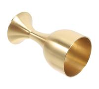 IDEANATEGRATE Brass Offering Cup Decorative Small Metal Buddhism Goblet 5.5cm High 3cm Wide Multi-Function Ritual Chalice for Home and Temple Use