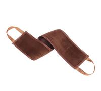 IDEANATEGRATE Brown Body Lotion Painting Tool with Flocking Material, Light and Thin Back Stretching Belt for Spa and Shower Use, Effective Self-Tanning Applicator for Smooth Skin