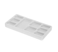 IDEANATEGRATE Ceramic Rectangular Paint Palette Tray for Oil and Watercolor Pigments Convenient Grasp, Practical Design, for Crafts and Fine Artists