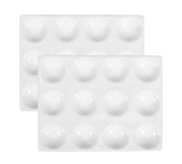 IDEANATEGRATE Ceramic Spot Plate Porcelain Reaction Board 12-well Chemical Testing Reaction Plate for Laboratory Science Experiments and Chemistry Lessons
