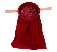 IDEANATEGRATE Church Gift Bag with Wooden Handle, Prevents Slips and Spills, Enhanced Privacy Protection, Low Profile Collection and Prevents Accidental Drops, Reliable for Frequent Use