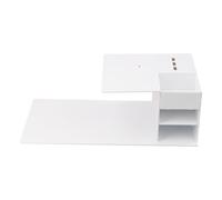 IDEANATEGRATE Compact Detachable Lash Tool Organizer Shelf Acrylic Lightweight Pillow with Tweezers Holder and Different Slots for Beauty Salons and Home Facials