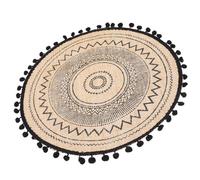 IDEANATEGRATE Creative Beige Jute Decorative Placemat Made of Cloth Heat Protection and Elegant Natural Feel for Home Dining Table Or Teacup Mat