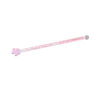 IDEANATEGRATE Creative Cherry Blossom Shaped Design Stirrer Glass Stick for Home and Kitchen, Easy to Clean Pink Round Stirring Rod, Stylish Drink Stirrer for Cocktails and Beverages