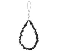 IDEANATEGRATE Crystal Stone Phone Lanyard with Fixing Rope for Daily Carry | Natural Crystal Design, Anti-lost Loop, Suitable for Id Badges and Handbags, Gift Choice
