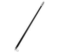 IDEANATEGRATE Curtain Curtain Pull and Universal Installation with Easy Maintenance Adjustable Puller Rod Made of Sturdy Aluminum Alloy Black Modern Cordless for Living Room and Bedroom Windows