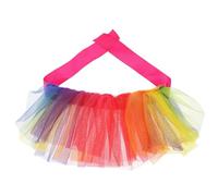 IDEANATEGRATE Dog Collar Delicate and Cute Style with Gauze Material Rainbow Multipurpose and Not Easy to Tear for Puppies and Dogs at Parties or Birthdays