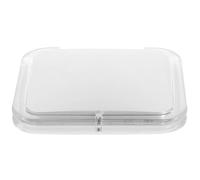 IDEANATEGRATE Foldable Pocket Makeup Mirror with 1x and 7x Magnifying Glass for Professional Makeup Artists and Women White Resin Compact Mirror for Vanity and Bathroom Use
