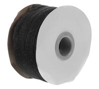 IDEANATEGRATE Fusible Interfacing Strip Black Non-Woven Sewing Fabric Tape for Garment Construction, 100M Roll, 1.00Cm Wide Center Mark for Easy Stitching