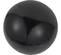 IDEANATEGRATE Garden Gazing Ball Mirror Reflective Ornament Stainless Steel | Black Finish, Sturdy Globe Form, Chic Design, Professional Photos, Decorative Accent for Outdoor Display